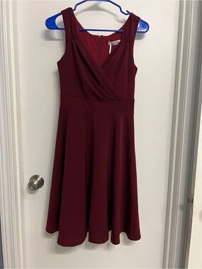 Grace Karin Burgundy Dress